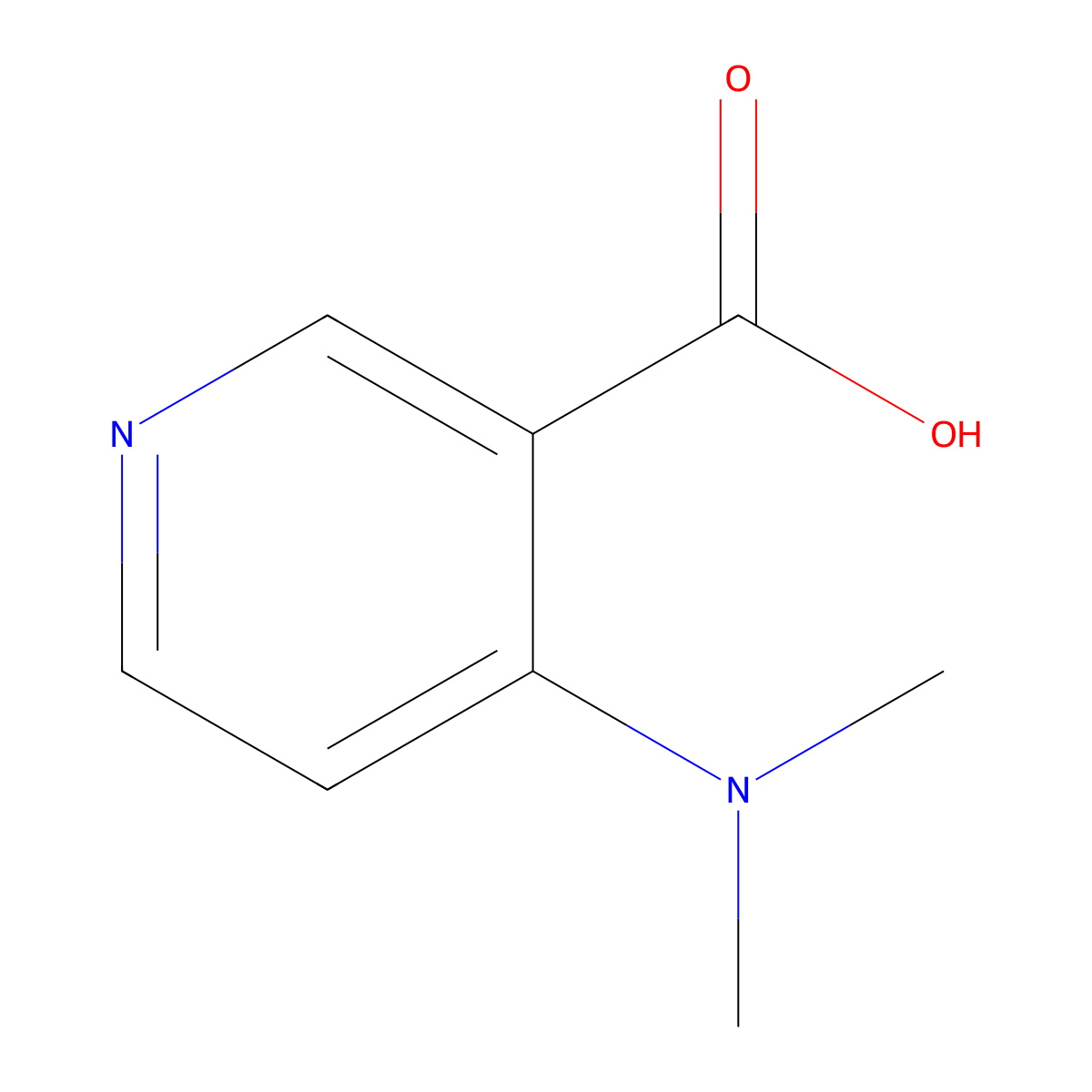 4-(Dimethylamino)nicotinic acid molecular structure, CAS 83039-02-5