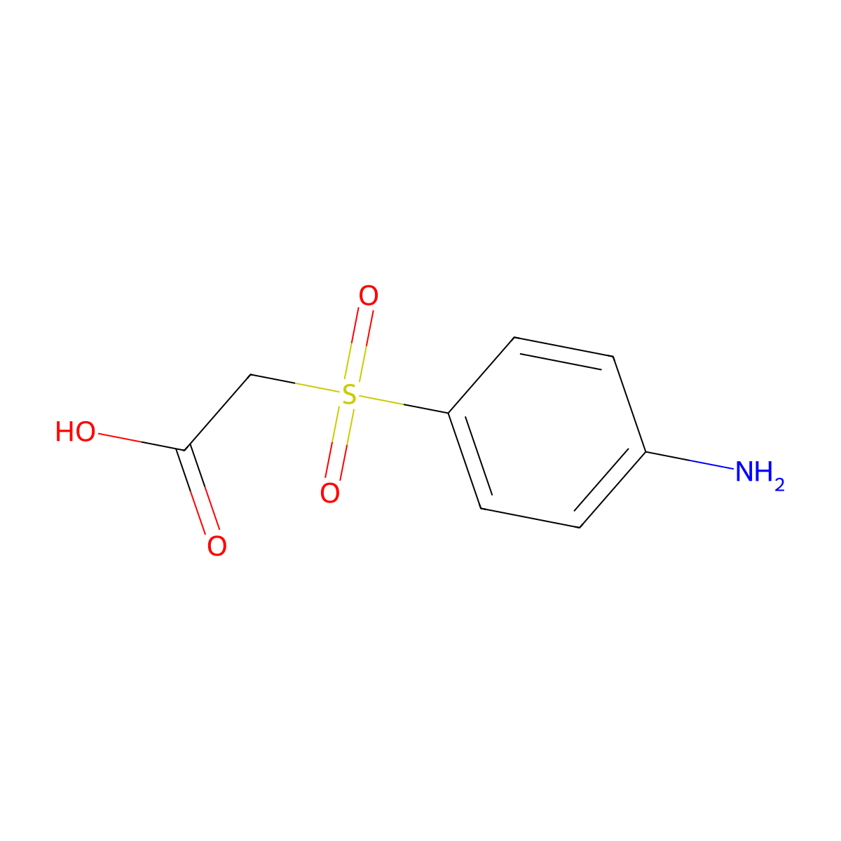 2-(4-Aminobenzenesulfonyl)acetic acid molecular structure, CAS 83048-63-9
