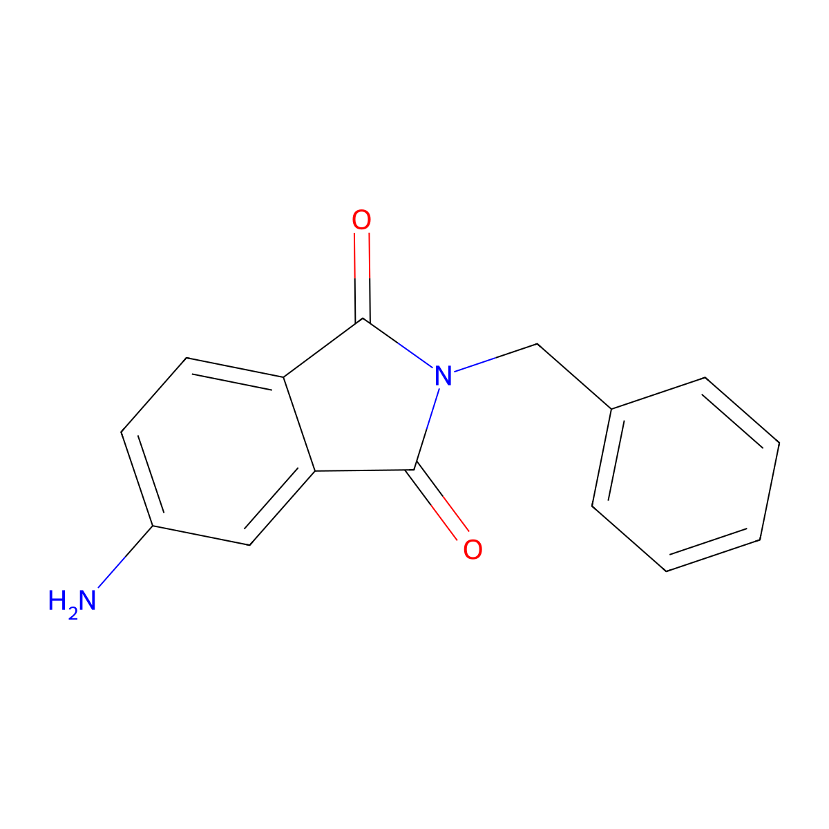 N-Benzyl-4-aminophthalimide molecular structure, CAS 83051-28-9