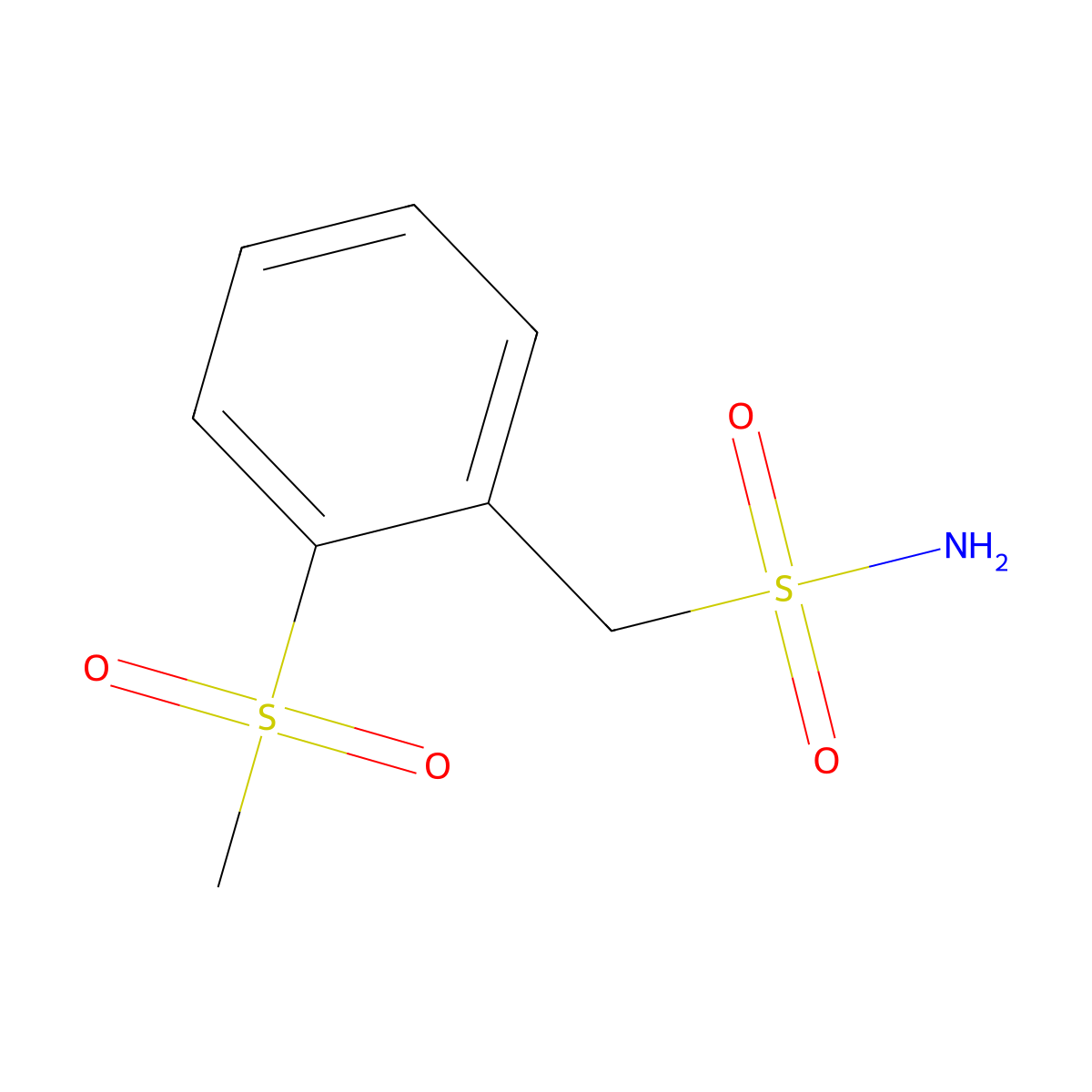 1-[2-(Methanesulfonyl)phenyl]methanesulfonamide molecular structure, CAS 83055-86-1
