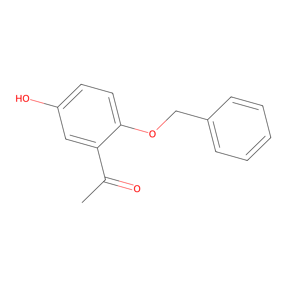 1-(2-Benzyloxy-5-hydroxy-phenyl)-ethanone molecular structure, CAS 83069-04-9