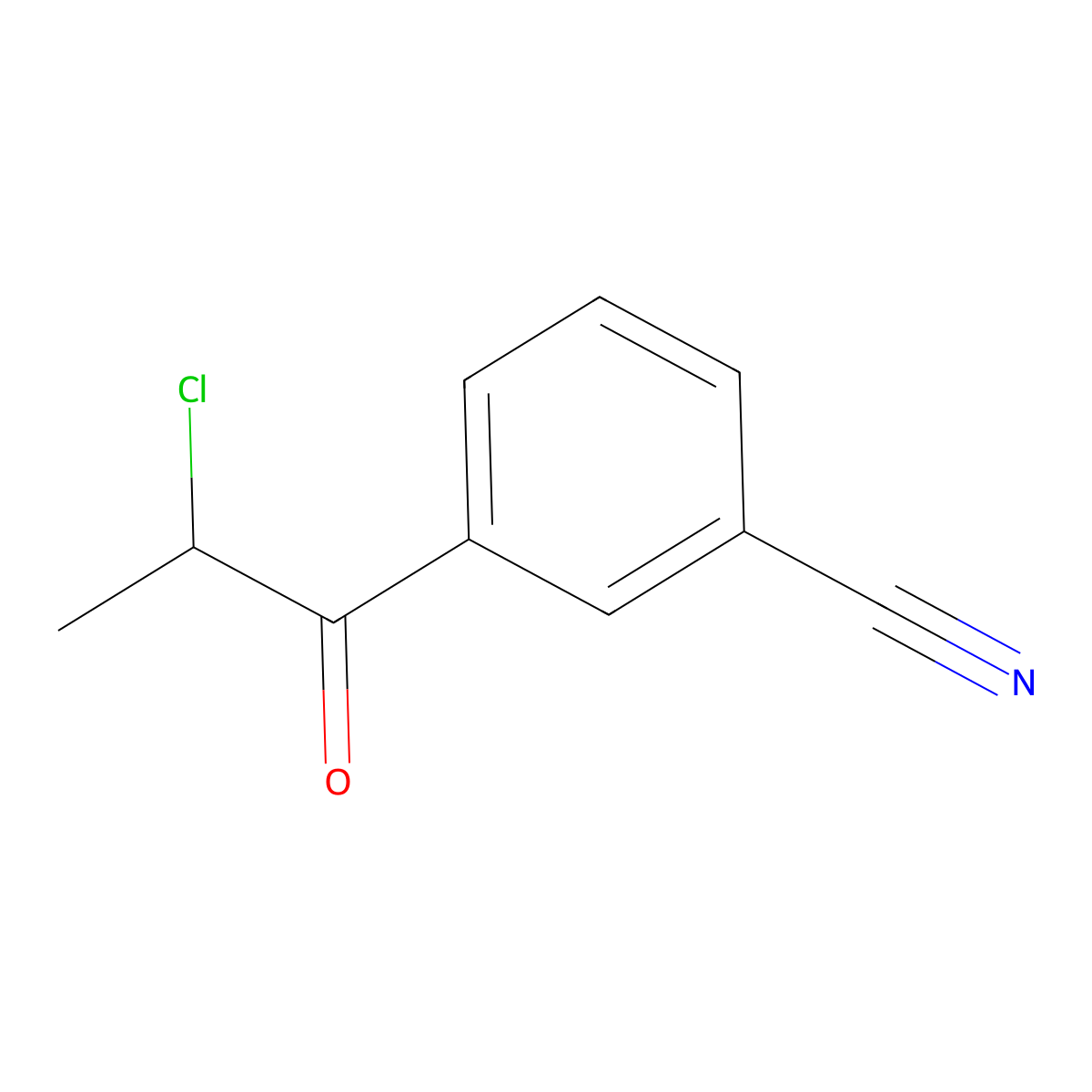 3-(2-Chloropropanoyl)benzonitrile molecular structure, CAS 83070-13-7