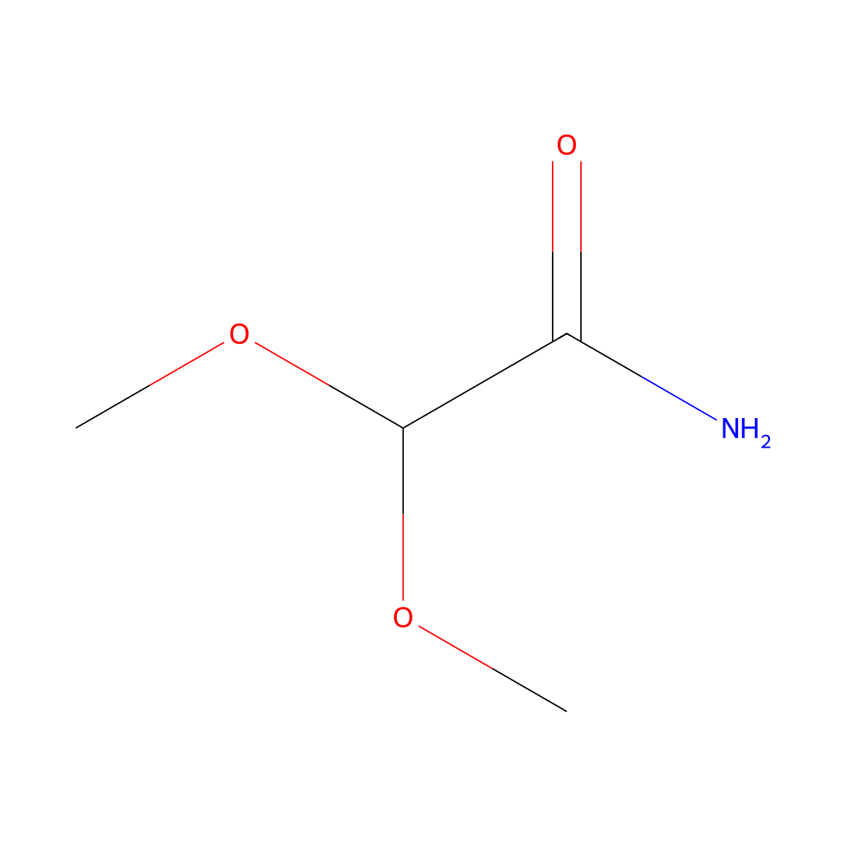 2,2-Dimethoxyacetamide molecular structure, CAS 83071-00-5