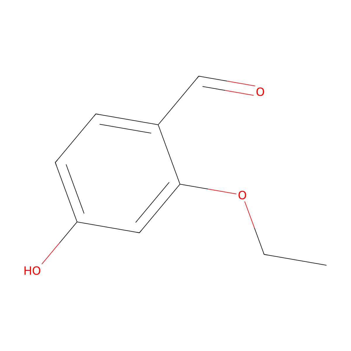 2-Ethoxy-4-hydroxybenzaldehyde molecular structure, CAS 83072-44-0