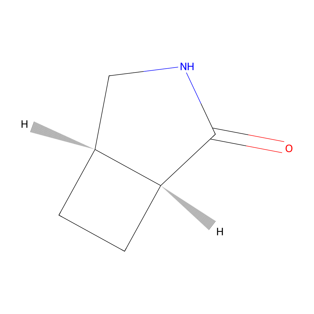 rac-(1R,5S)-3-azabicyclo[3.2.0]heptan-2-one molecular structure, CAS 83076-35-1