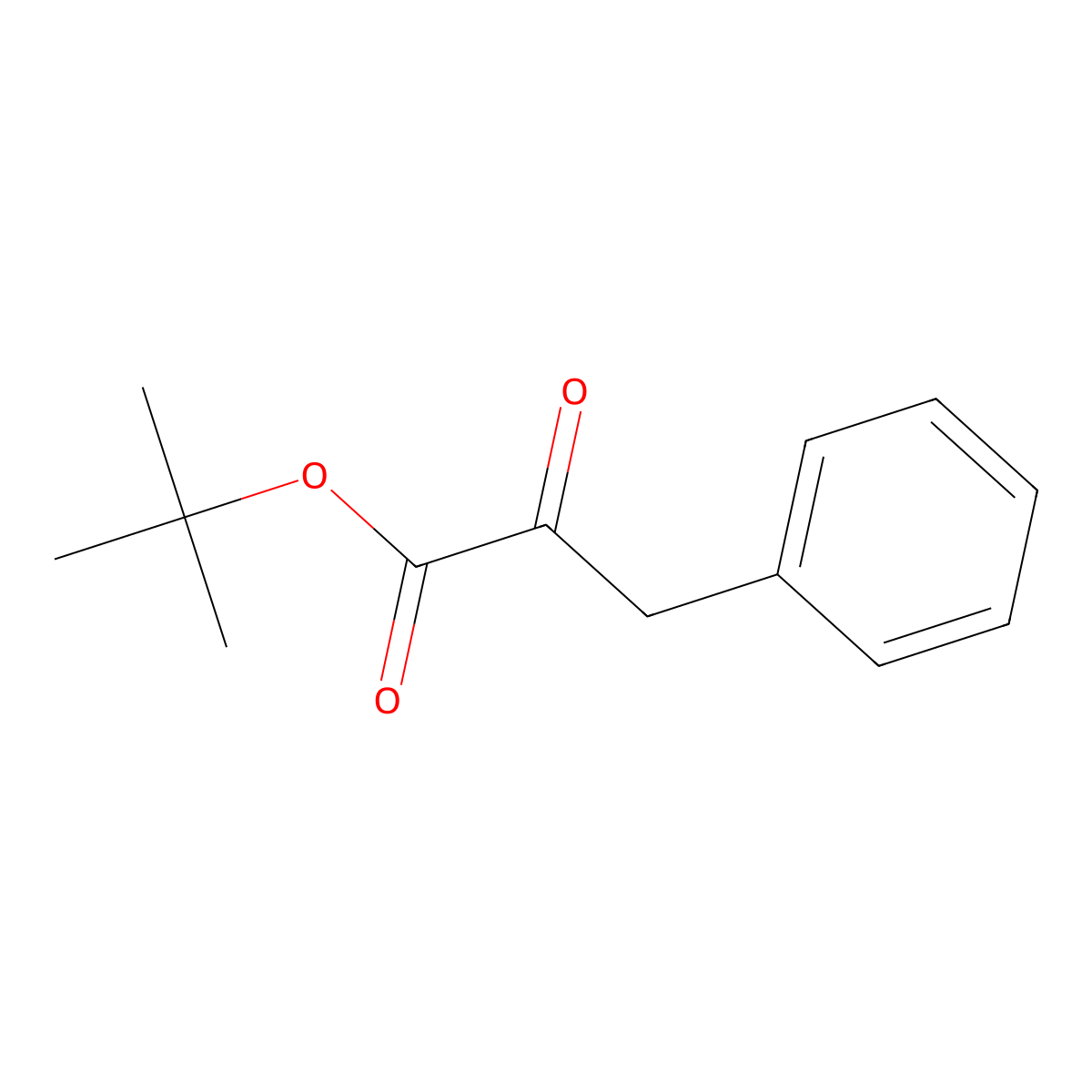 Tert-butyl 2-oxo-3-phenylpropanoate molecular structure, CAS 83080-24-4