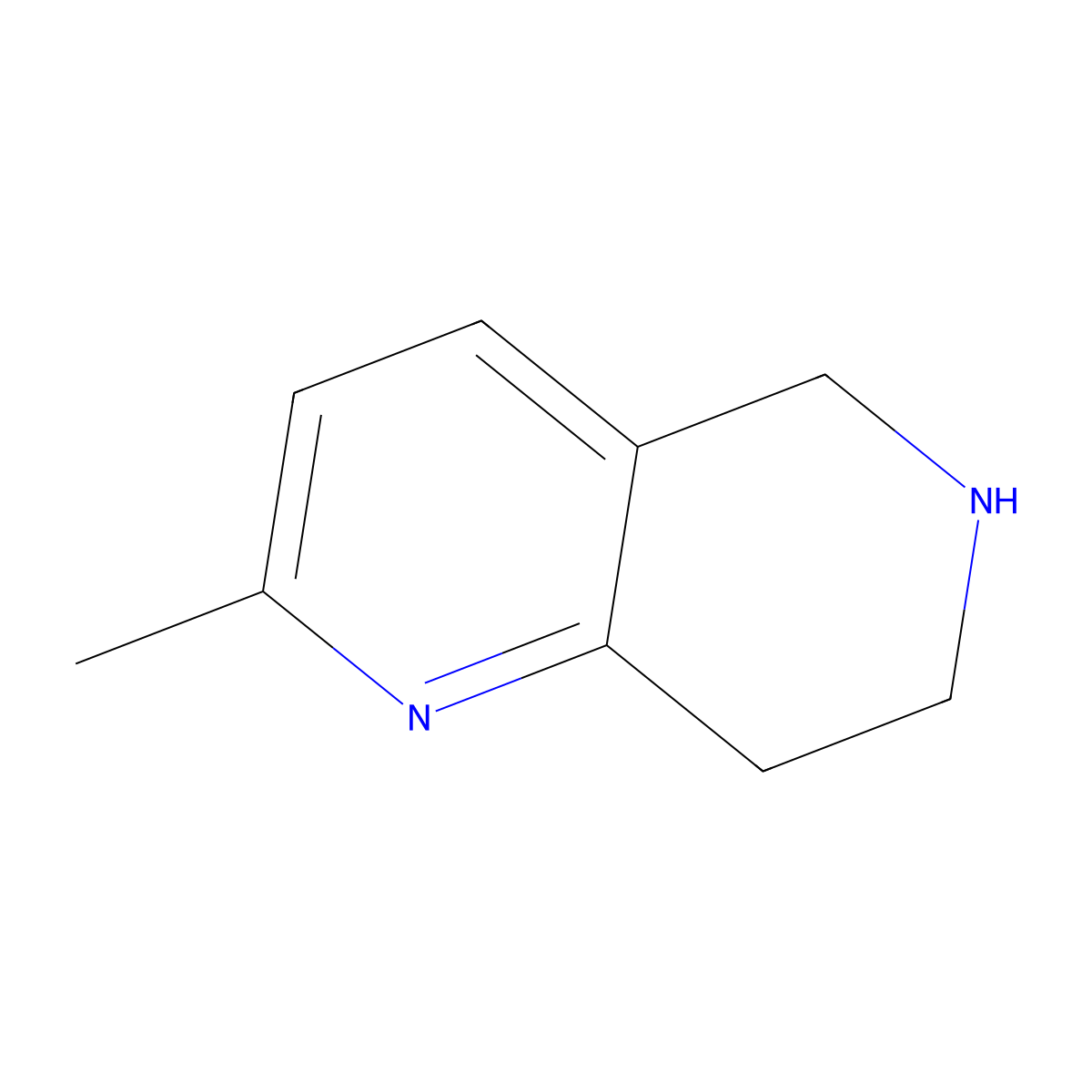 2-Methyl-5,6,7,8-tetrahydro-1,6-naphthyridine molecular structure, CAS 83081-93-0