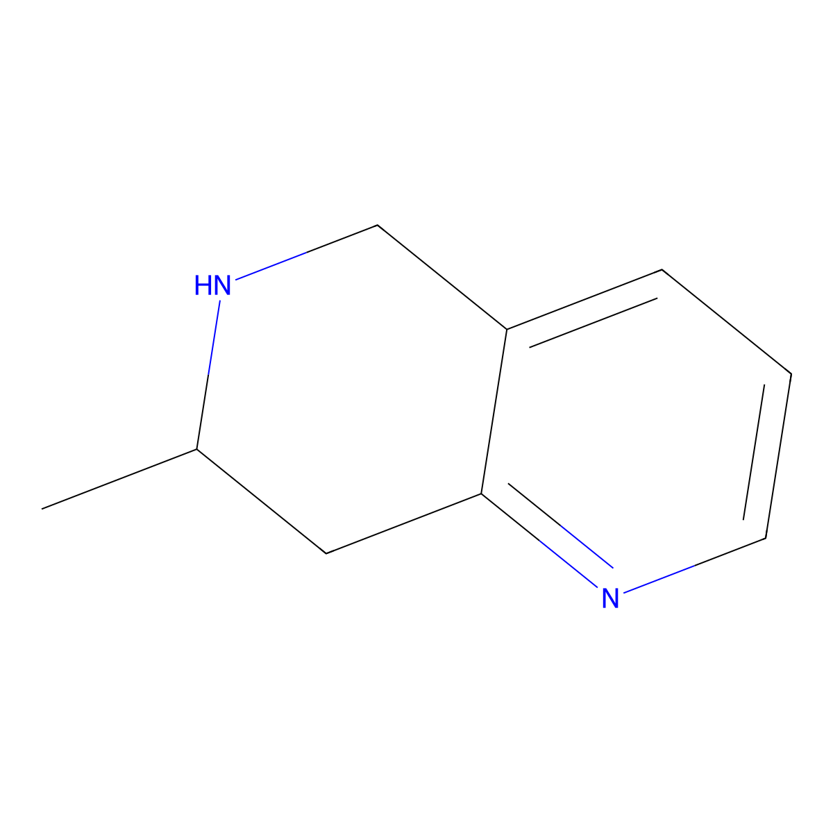 5,6,7,8-Tetrahydro-7-methyl-1,6-naphthyridine molecular structure, CAS 83082-05-7