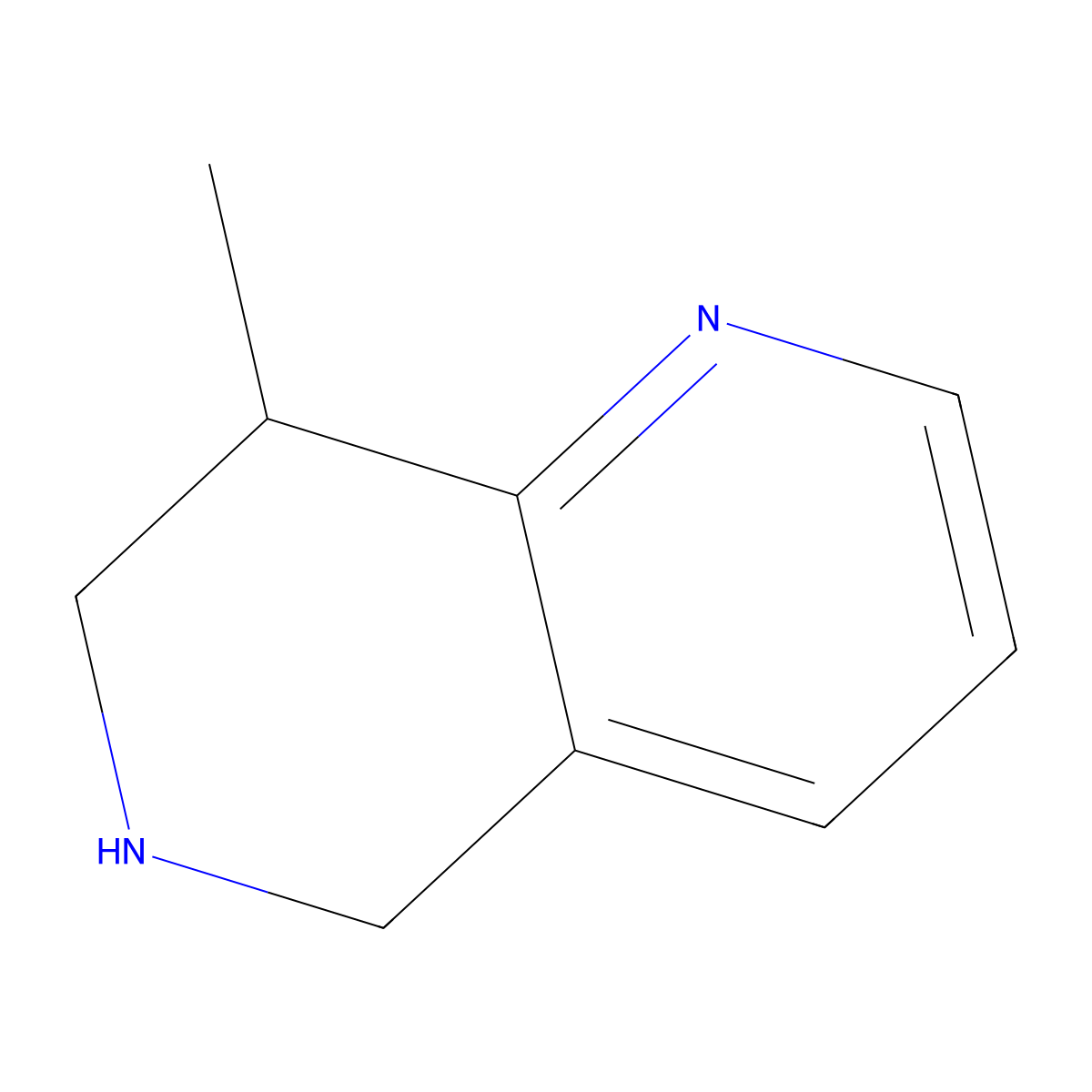 8-Methyl-5,6,7,8-tetrahydro-1,6-naphthyridine molecular structure, CAS 83082-13-7