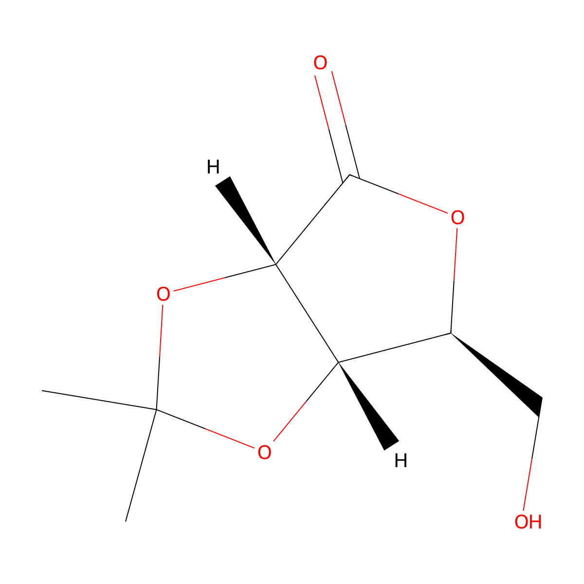 (3AS,6S,6AS)-6-(Hydroxymethyl)-2,2-dimethyldihydrofuro[3,4-D][1,3]dioxol-4(3AH)-one molecular structure, CAS 83085-15-8