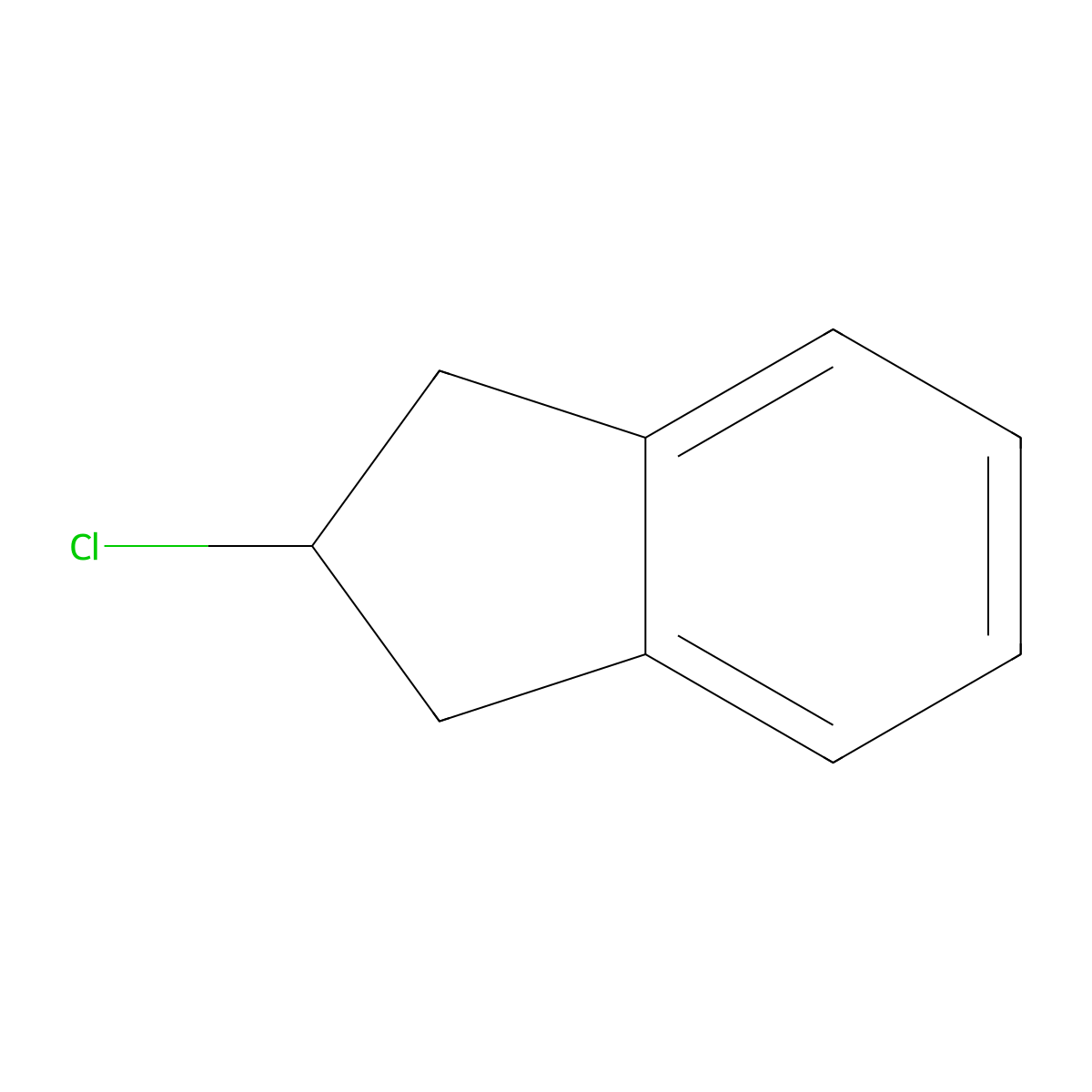 2-Chloro-2,3-dihydro-1H-indene molecular structure, CAS 83094-62-6