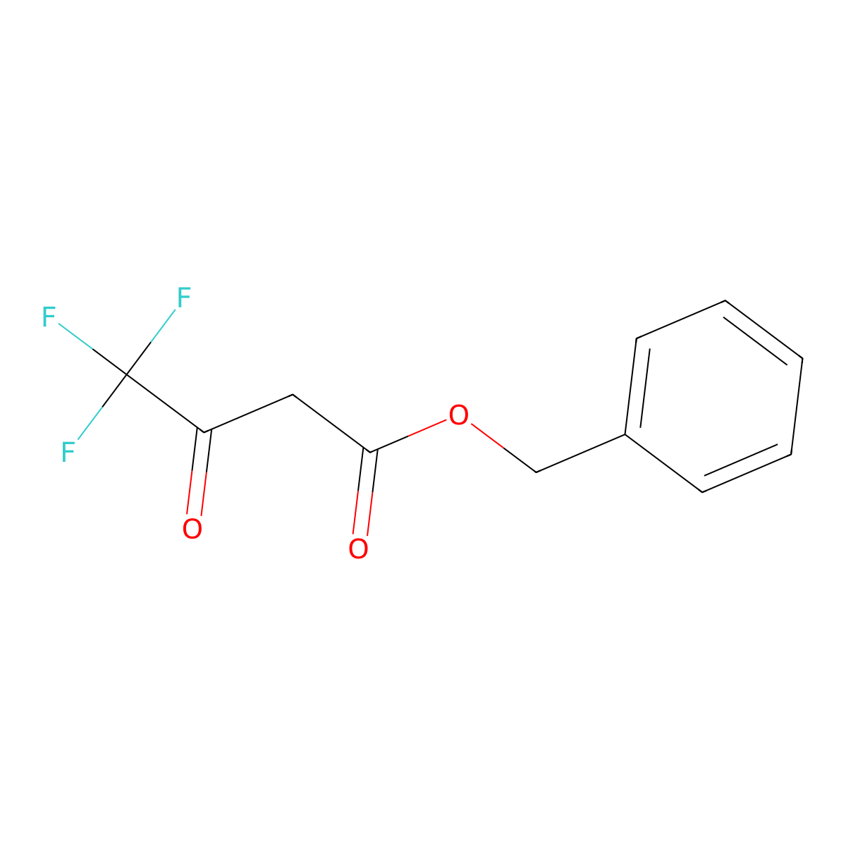 Benzyl 4,4,4-trifluoroacetoacetate molecular structure, CAS 83097-87-4
