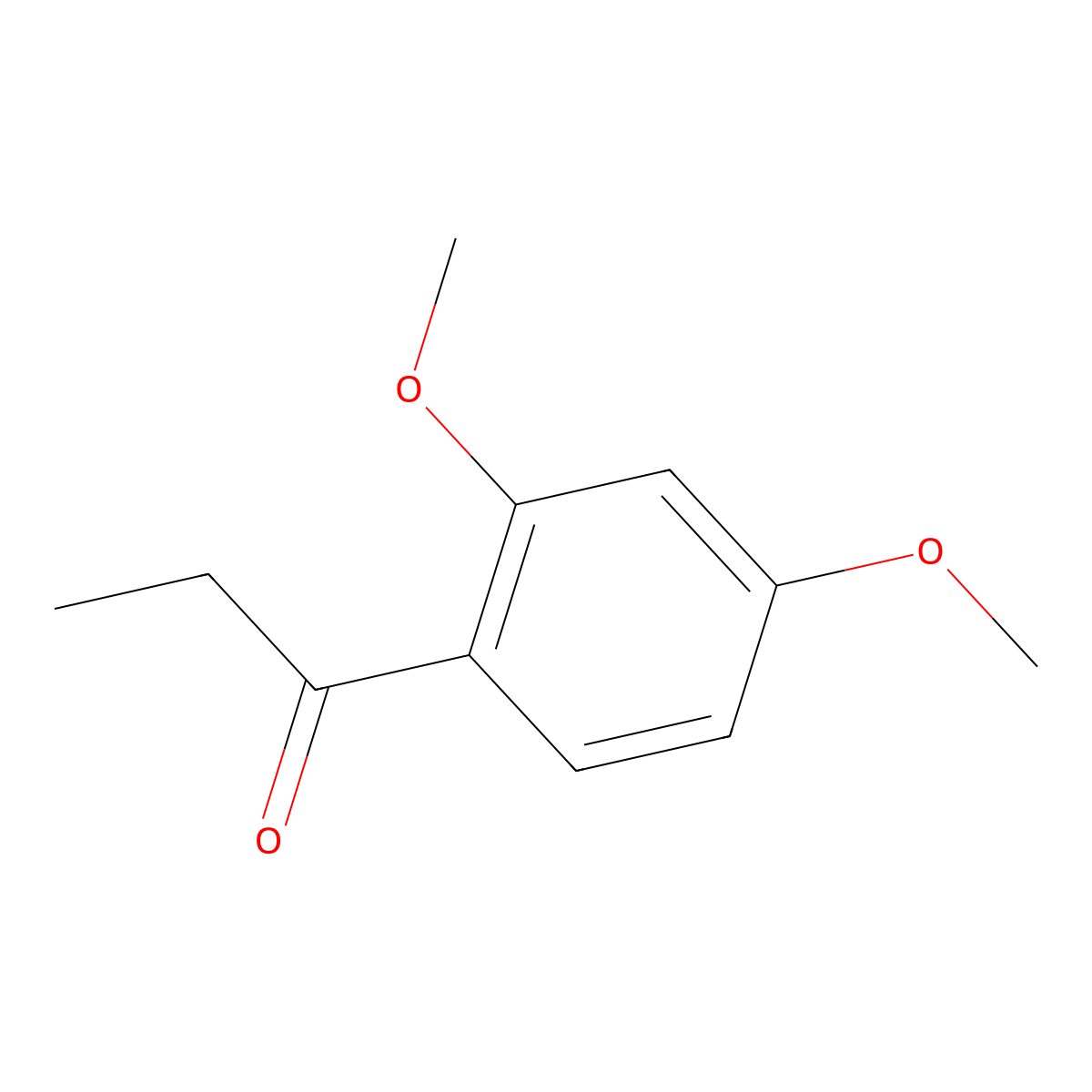 2',4'-Dimethoxypropiophenone molecular structure, CAS 831-00-5