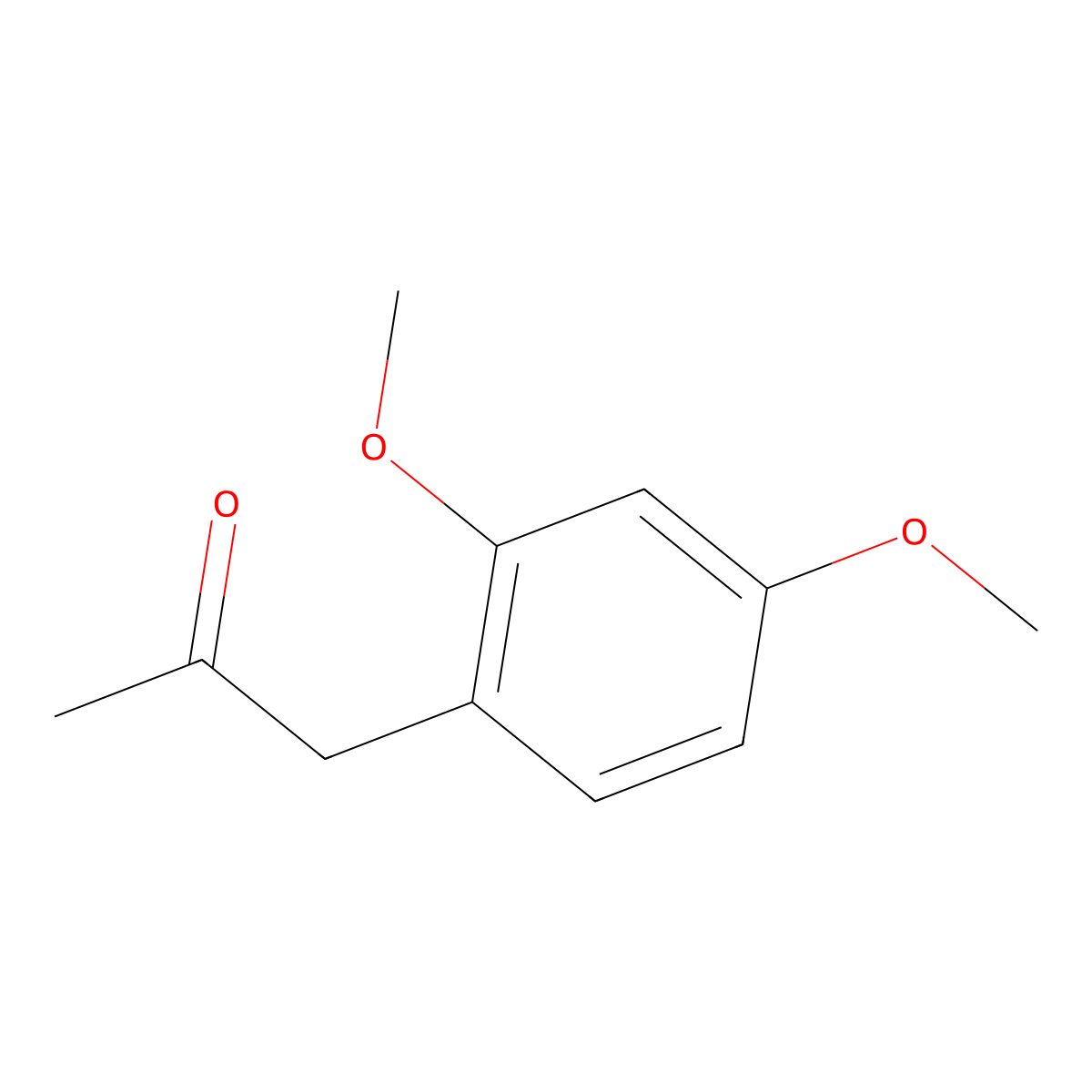 1-(2,4-Dimethoxyphenyl)propan-2-one molecular structure, CAS 831-29-8