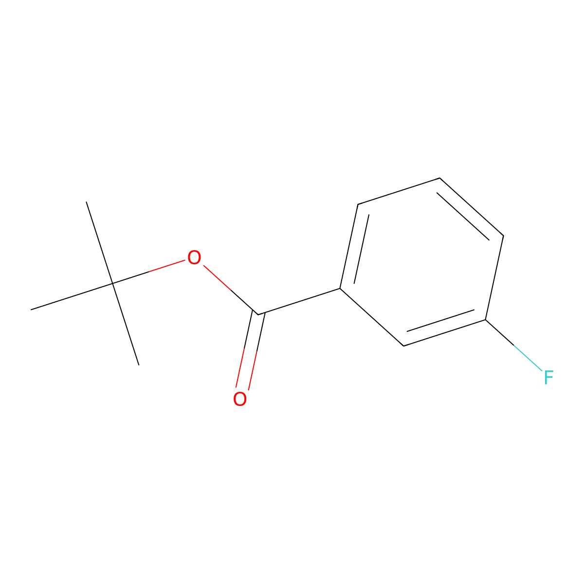 Tert-butyl 3-fluorobenzoate molecular structure, CAS 831-34-5