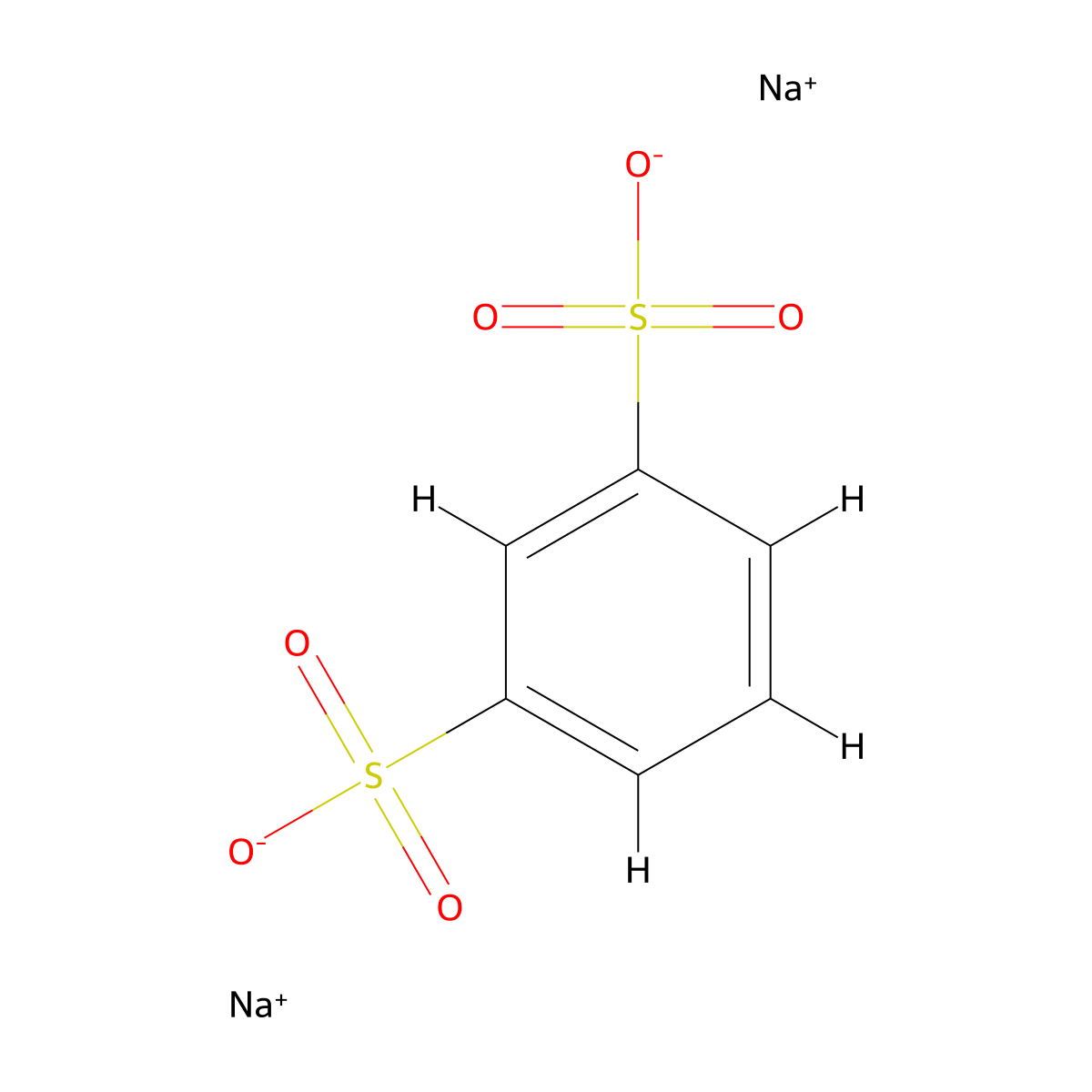 Disodium 1,3-benzenedisulfonate molecular structure, CAS 831-59-4