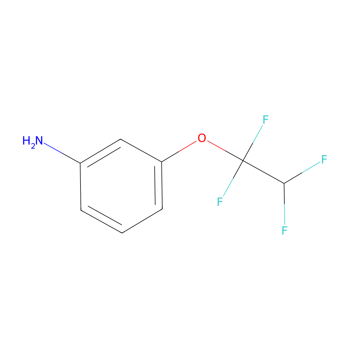 3-(1,1,2,2-Tetrafluoroethoxy)aniline molecular structure, CAS 831-75-4