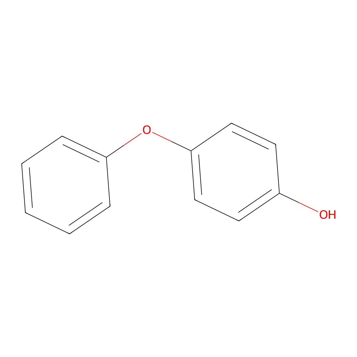 4-Phenoxyphenol molecular structure, CAS 831-82-3