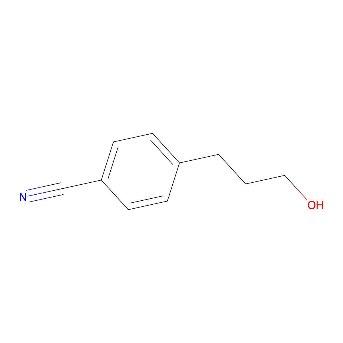 4-(3-Hydroxypropyl)benzonitrile molecular structure, CAS 83101-12-6