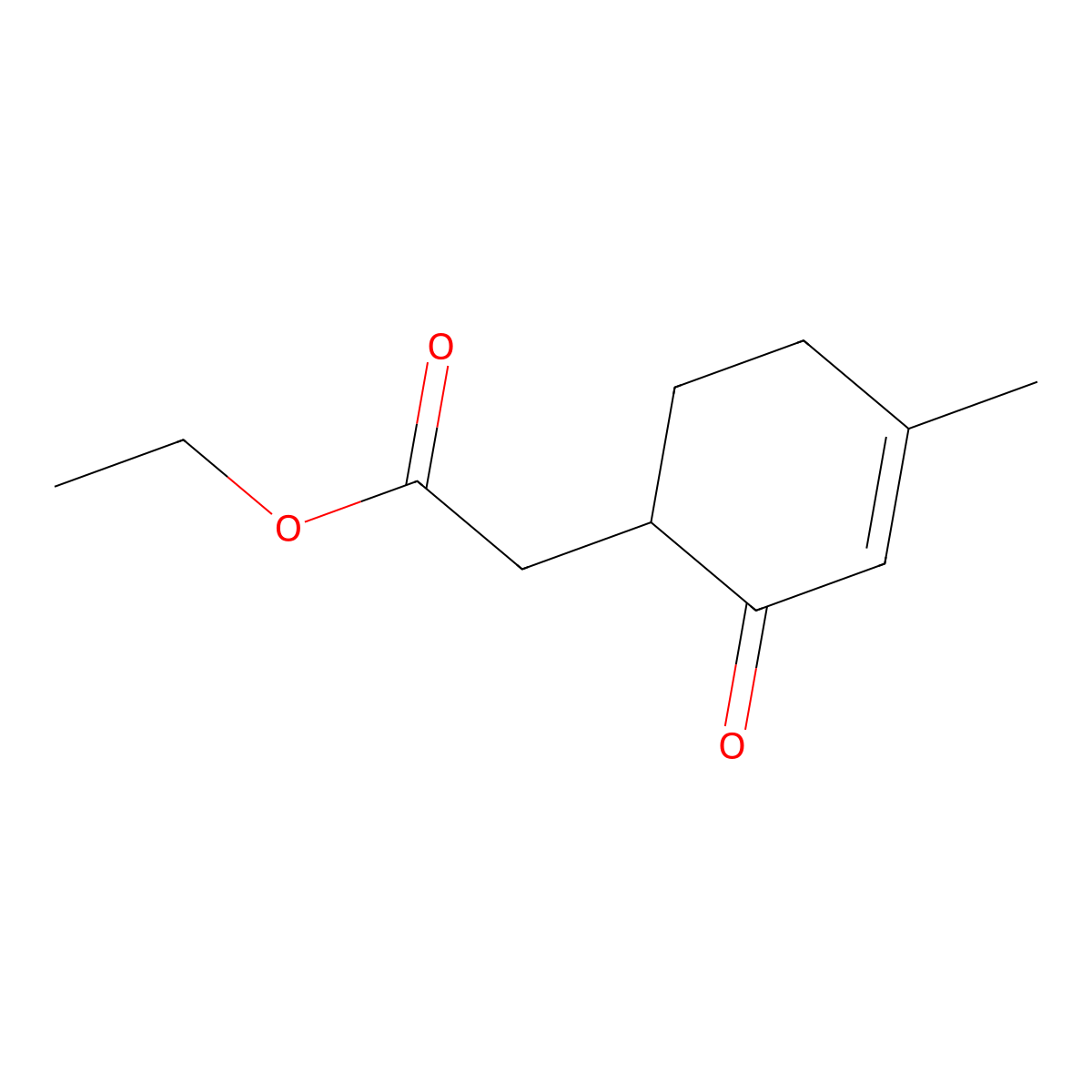 6-(Carbethoxymethyl)-3-methyl-2-cyclohexen-1-one molecular structure, CAS 83108-31-0
