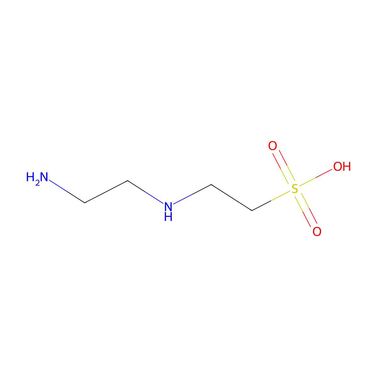 N-Aminoethyl-2-aminoethanesulfonic acid molecular structure, CAS 83111-01-7