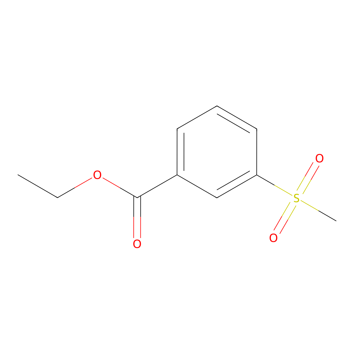 3-Methanesulfonyl-benzoic acid ethyl ester molecular structure, CAS 83112-38-3