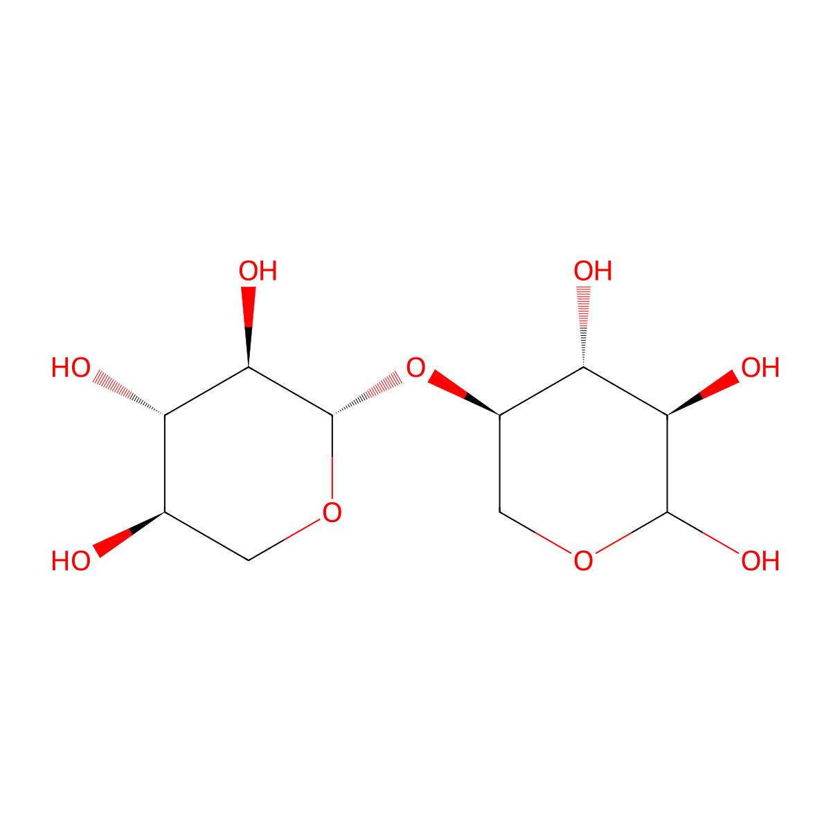 (1,4)-Beta-xylobiose molecular structure, CAS 83113-52-4