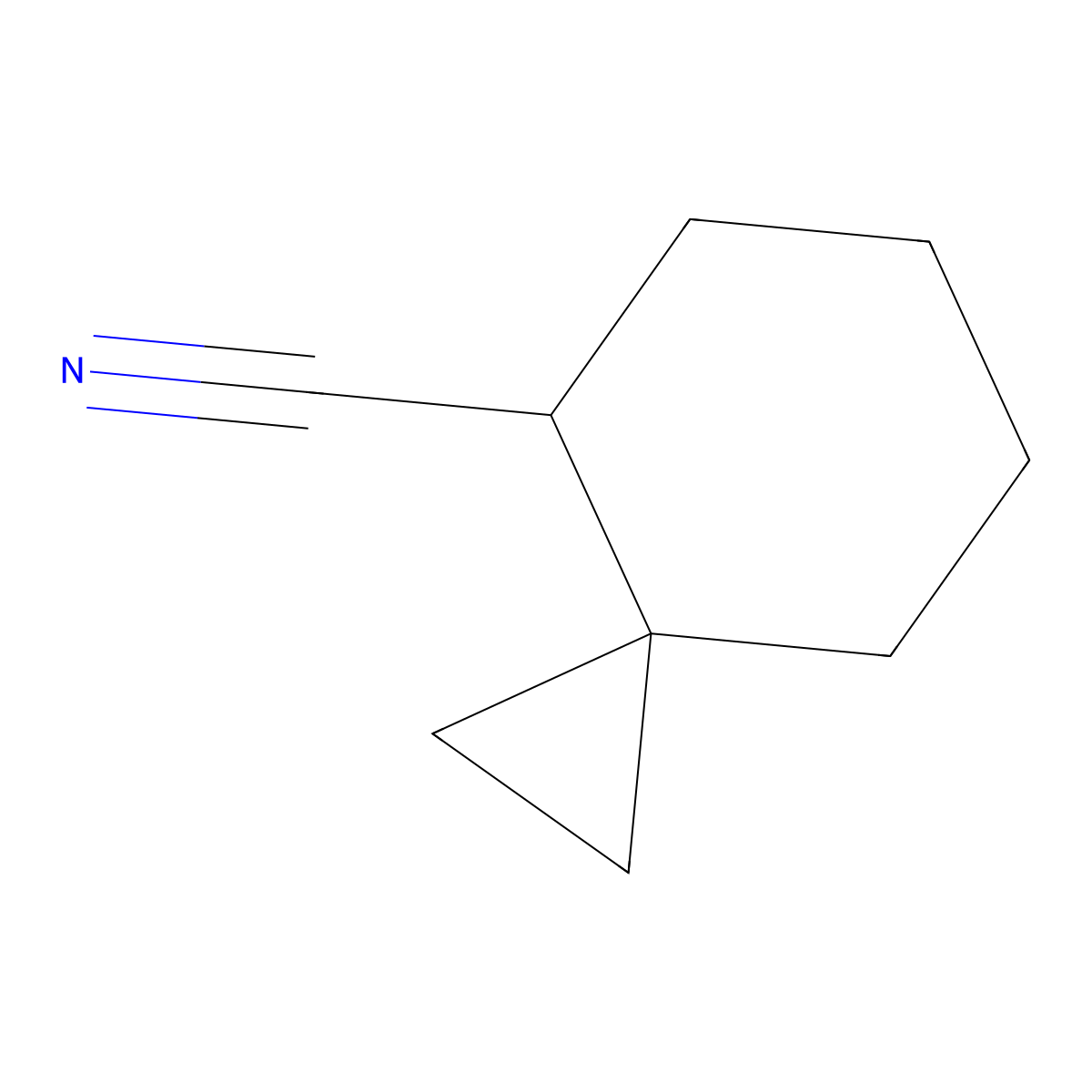 Spiro[2.5]octane-4-carbonitrile molecular structure, CAS 83115-71-3