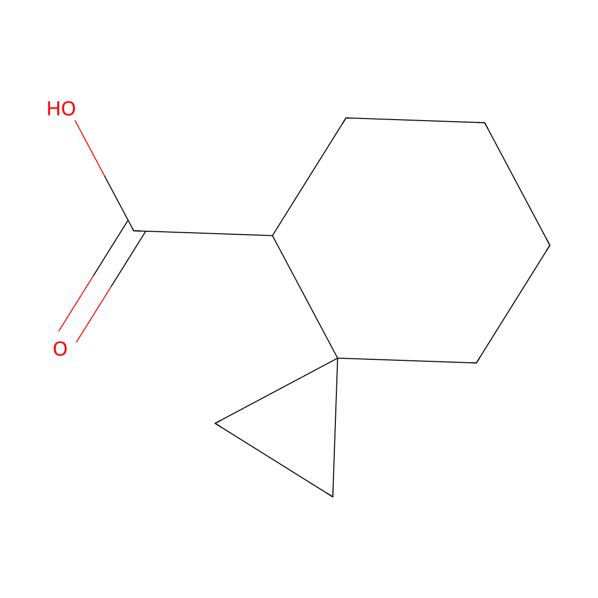 Spiro(2.5)octane-4-carboxylic acid molecular structure, CAS 83115-72-4