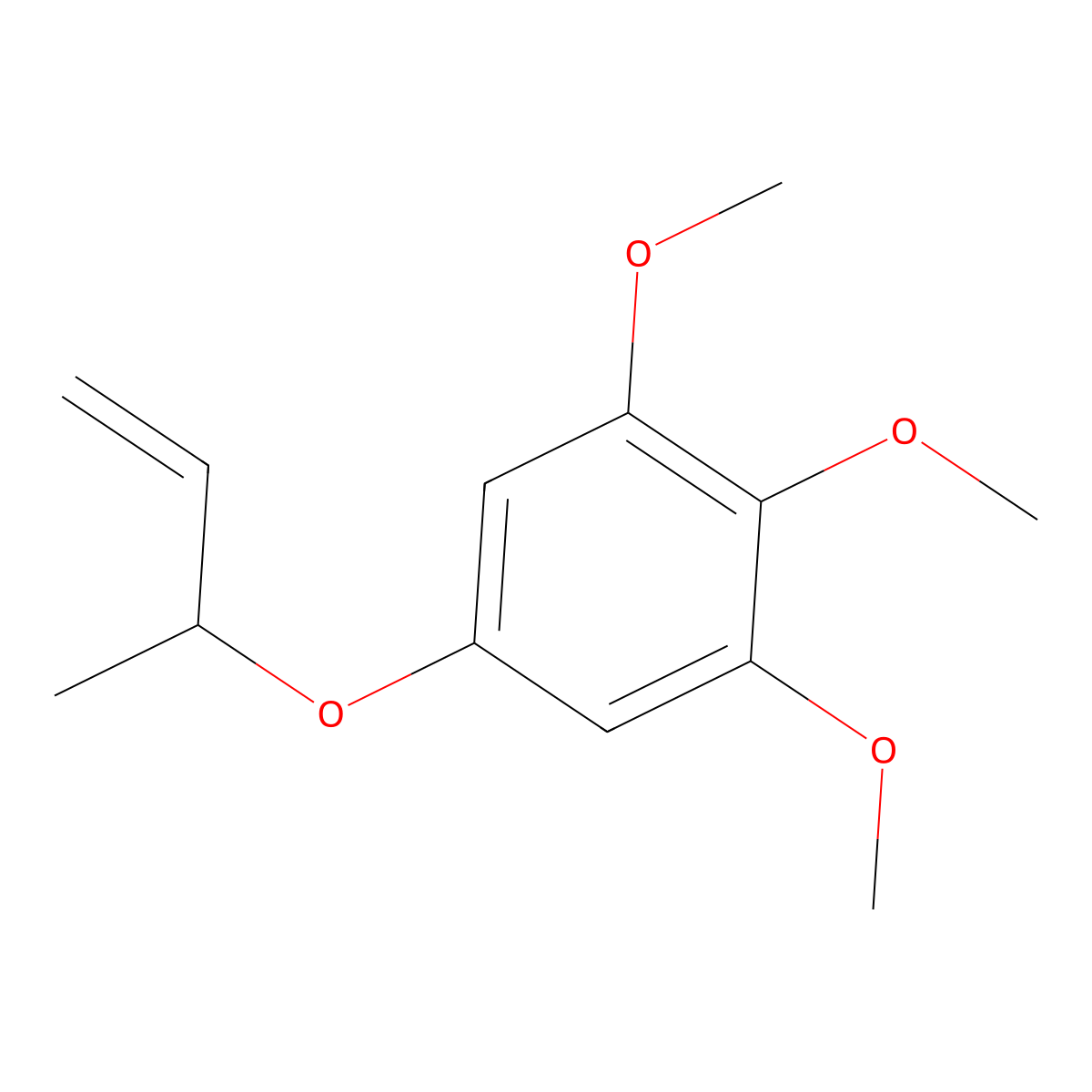 5-[(But-3-en-2-yl)oxy]-1,2,3-trimethoxybenzene molecular structure, CAS 831170-97-9
