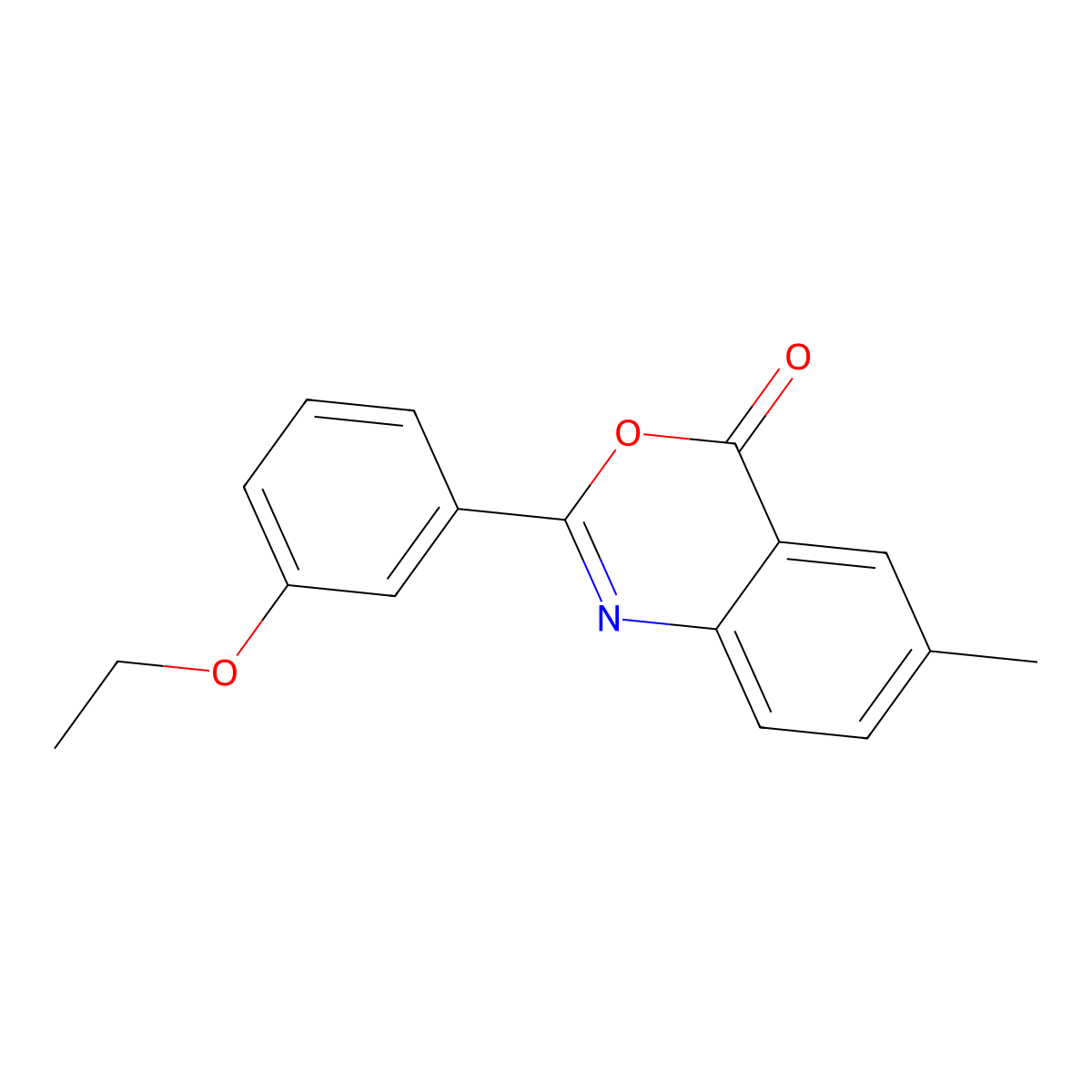 2-(3-ethoxyphenyl)-6-methyl-4H-3,1-benzoxazin-4-one molecular structure, CAS 831179-27-2