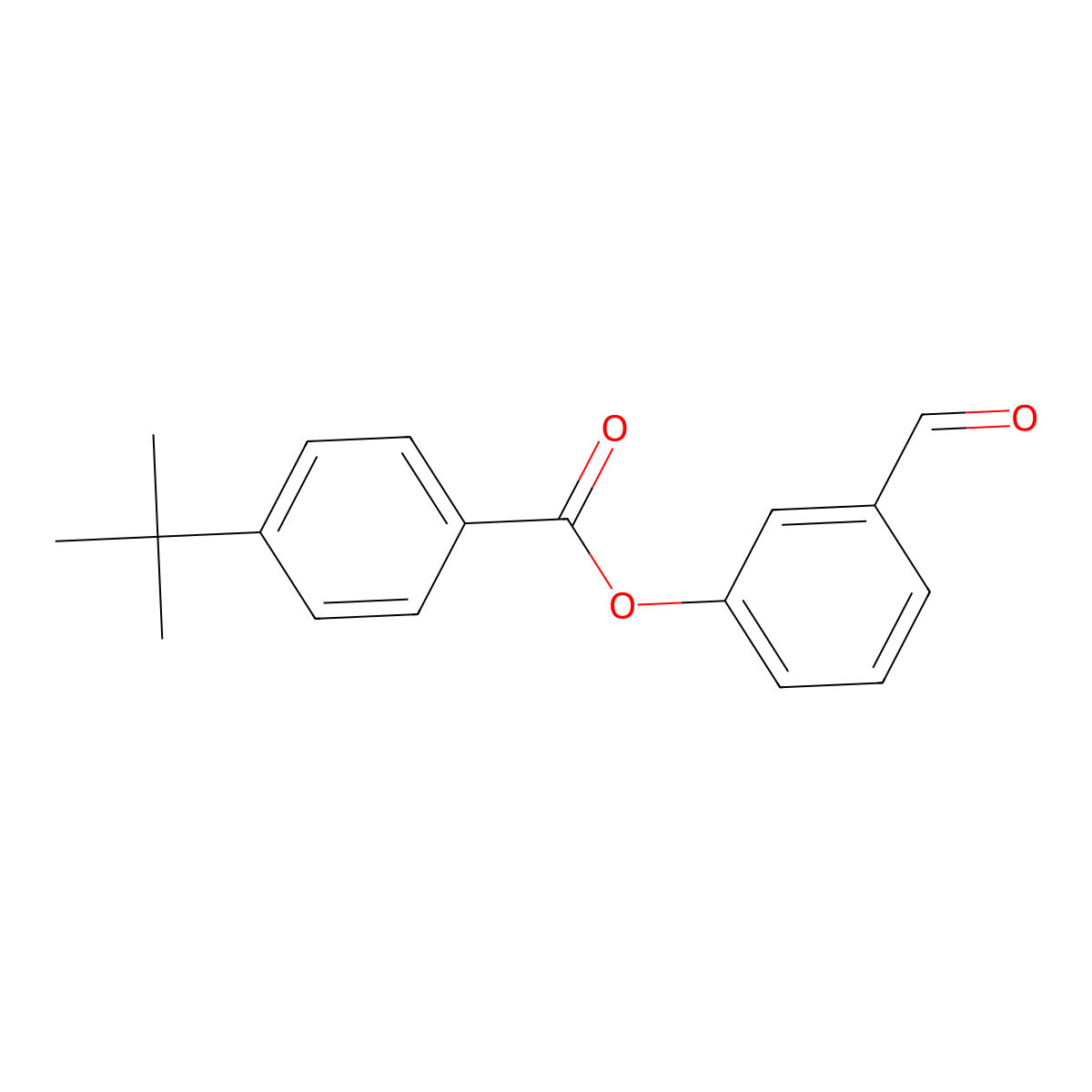 3-Formylphenyl 4-tert-butylbenzoate molecular structure, CAS 831192-44-0