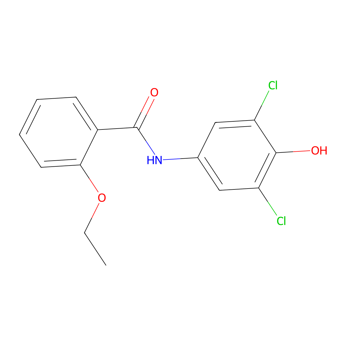 N-(3,5-dichloro-4-hydroxyphenyl)-2-ethoxybenzamide molecular structure, CAS 831199-88-3