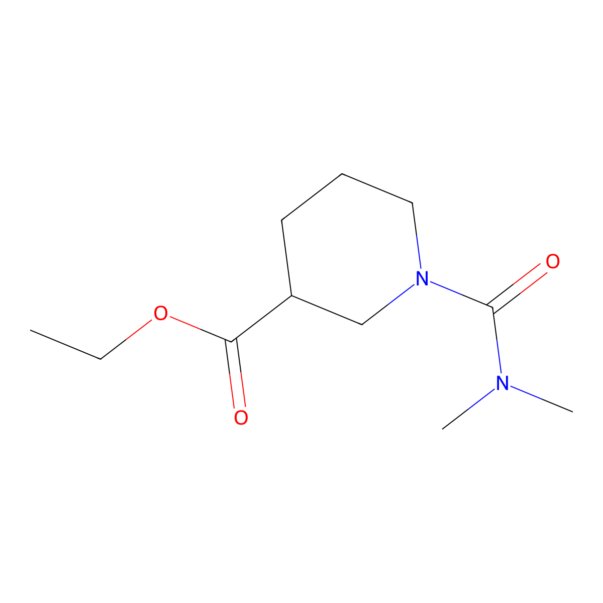 Ethyl 1-[(dimethylamino)carbonyl]piperidine-3-carboxylate molecular structure, CAS 831200-03-4