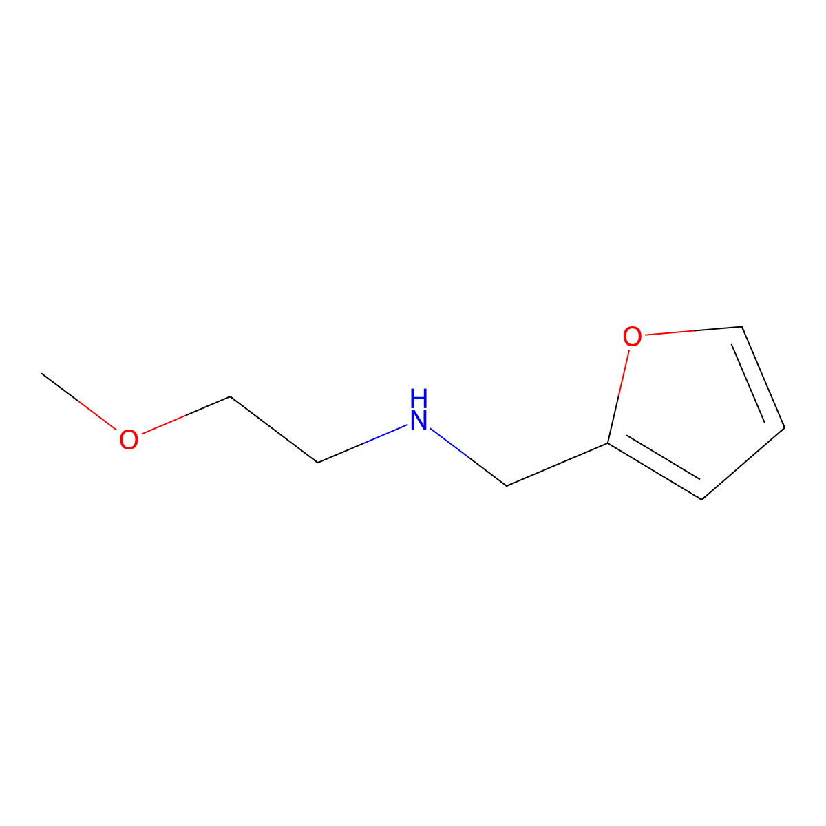[(Furan-2-yl)methyl](2-methoxyethyl)amine molecular structure, CAS 831203-36-2