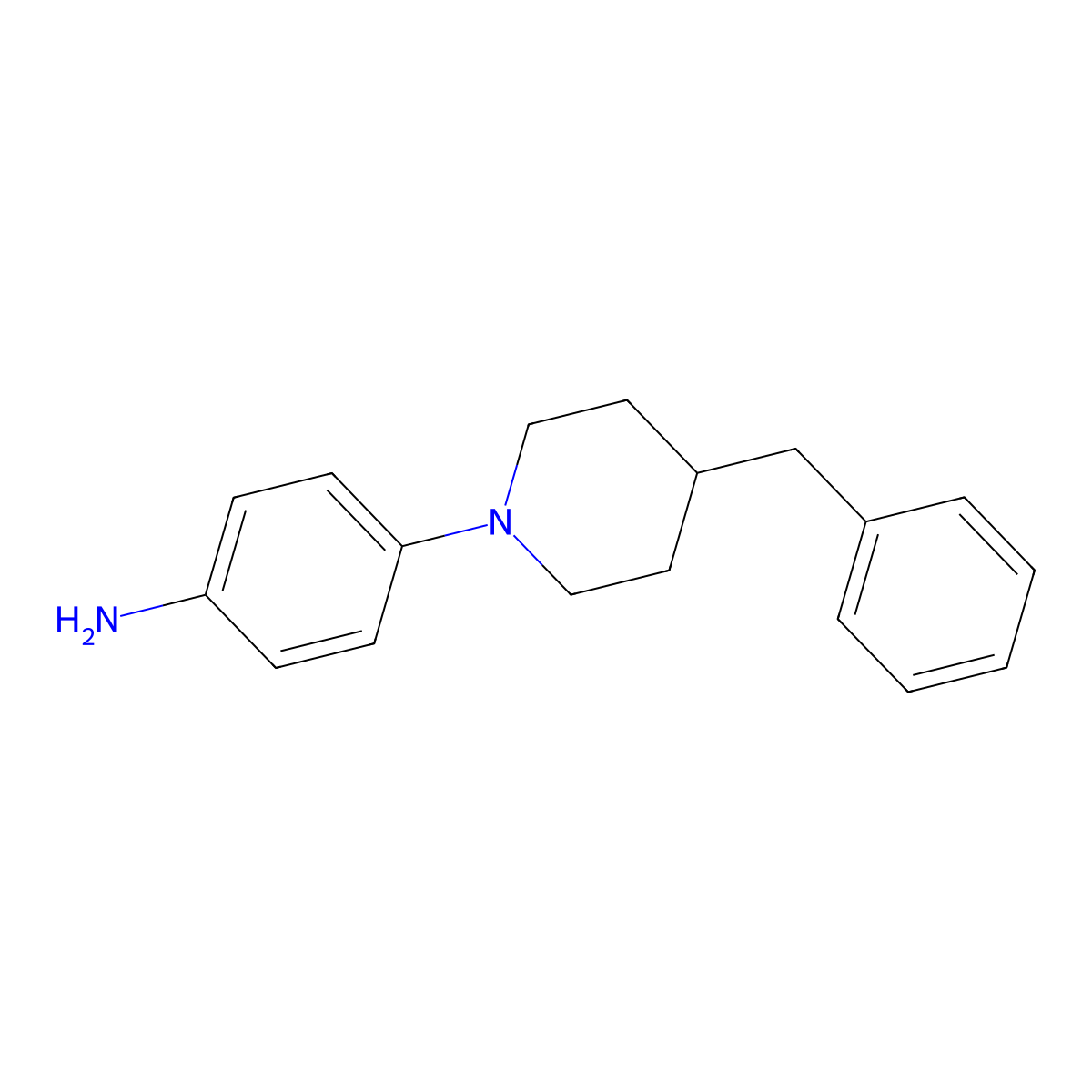 4-(4-Benzylpiperidin-1-yl)aniline molecular structure, CAS 831203-57-7