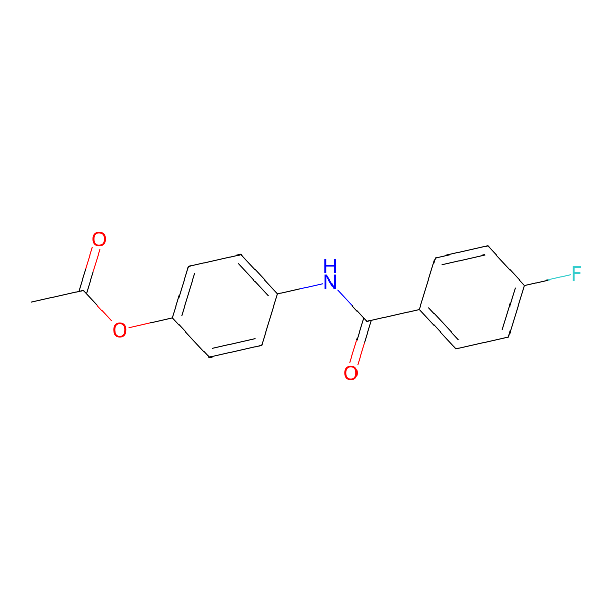 4-{[(4-Fluorophenyl)carbonyl]amino}phenyl acetate molecular structure, CAS 831204-63-8