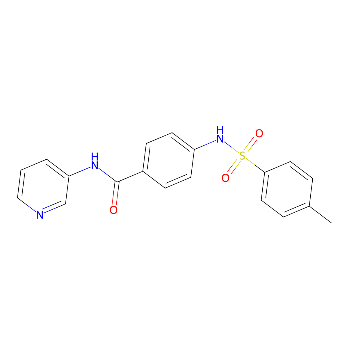4-(4-methylbenzenesulfonamido)-N-(pyridin-3-yl)benzamide molecular structure, CAS 831204-81-0