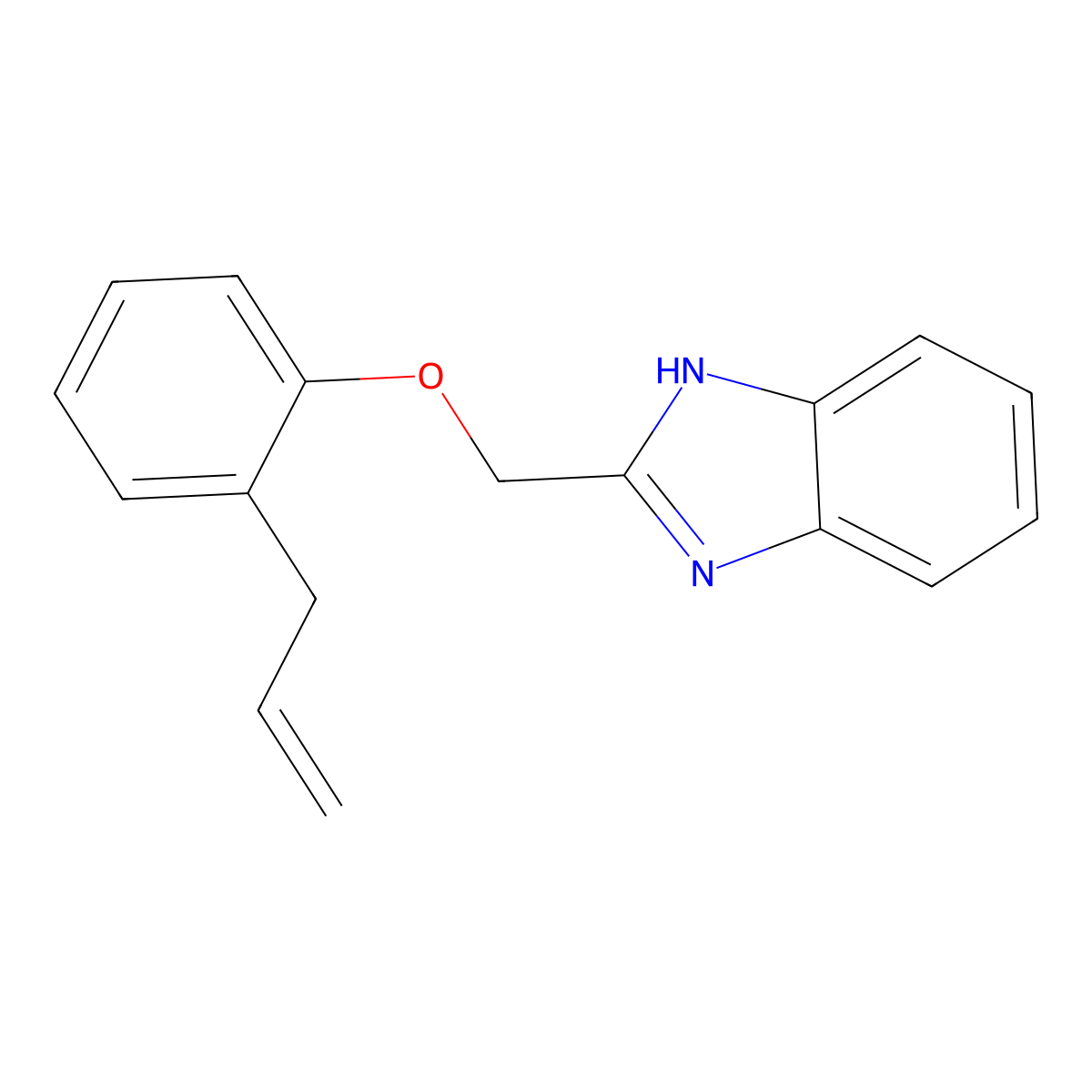2-[(2-Allylphenoxy)methyl]-1H-benzimidazole molecular structure, CAS 831205-46-0