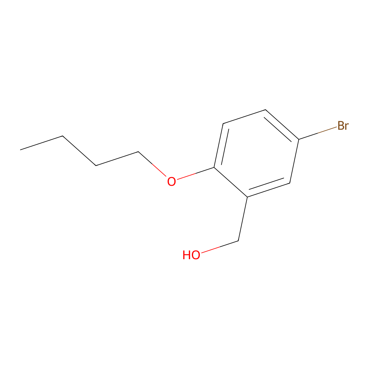 5-Bromo-2-butoxybenzyl alcohol molecular structure, CAS 831212-02-3