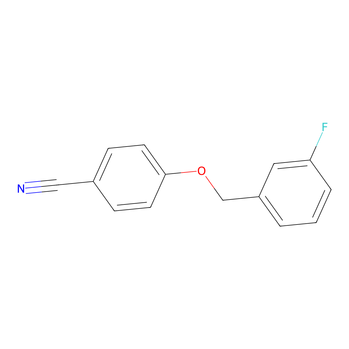 4-[(3-Fluorophenyl)methoxy]benzonitrile molecular structure, CAS 831216-51-4