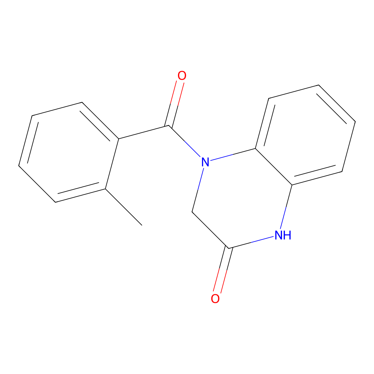 4-(2-methylbenzoyl)-3,4-dihydroquinoxalin-2(1H)-one molecular structure, CAS 831216-58-1