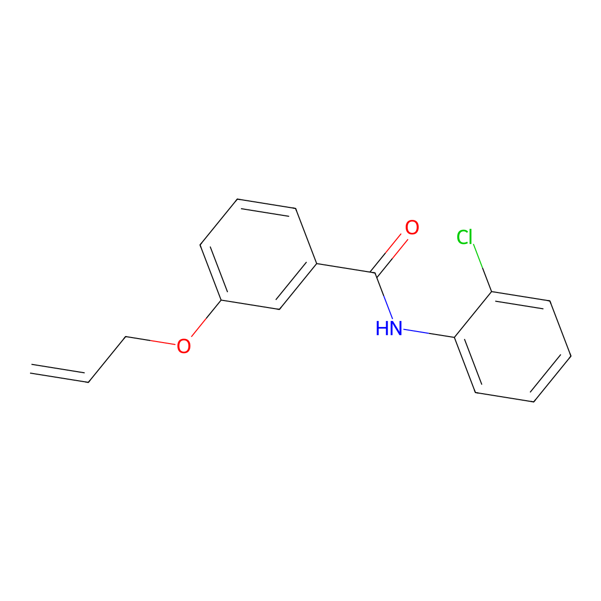 N-(2-chlorophenyl)-3-prop-2-enoxybenzamide molecular structure, CAS 831216-71-8