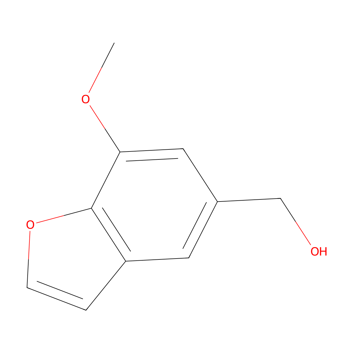 5-Hydroxymethyl-7-methoxybenzofuran molecular structure, CAS 831222-78-7