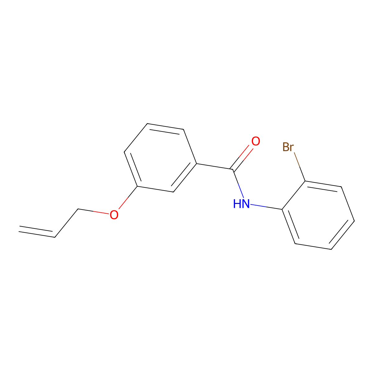 N-(2-bromophenyl)-3-prop-2-enoxybenzamide molecular structure, CAS 831230-18-3