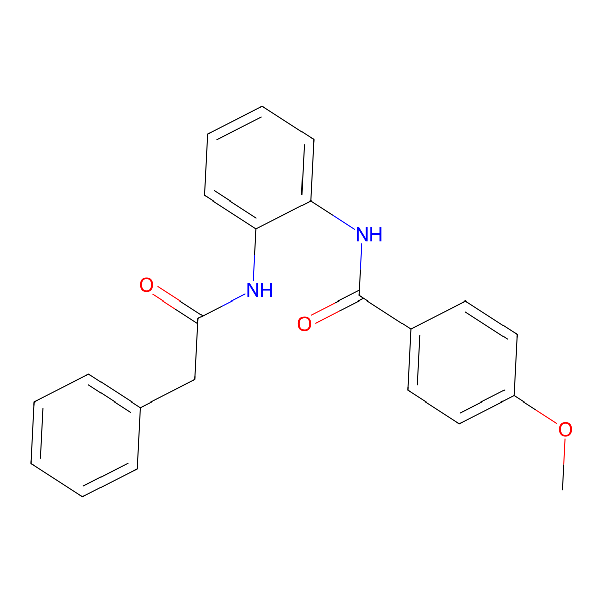 4-methoxy-N-[2-[(2-phenylacetyl)amino]phenyl]benzamide molecular structure, CAS 831232-69-0