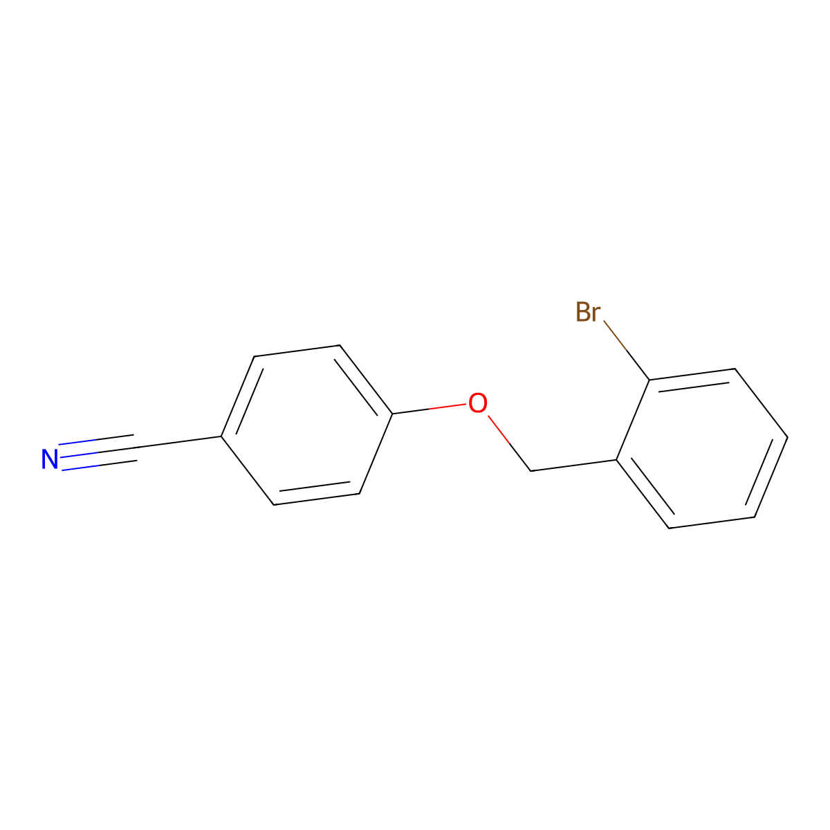 4-((2-Bromobenzyl)oxy)benzonitrile molecular structure, CAS 831239-25-9
