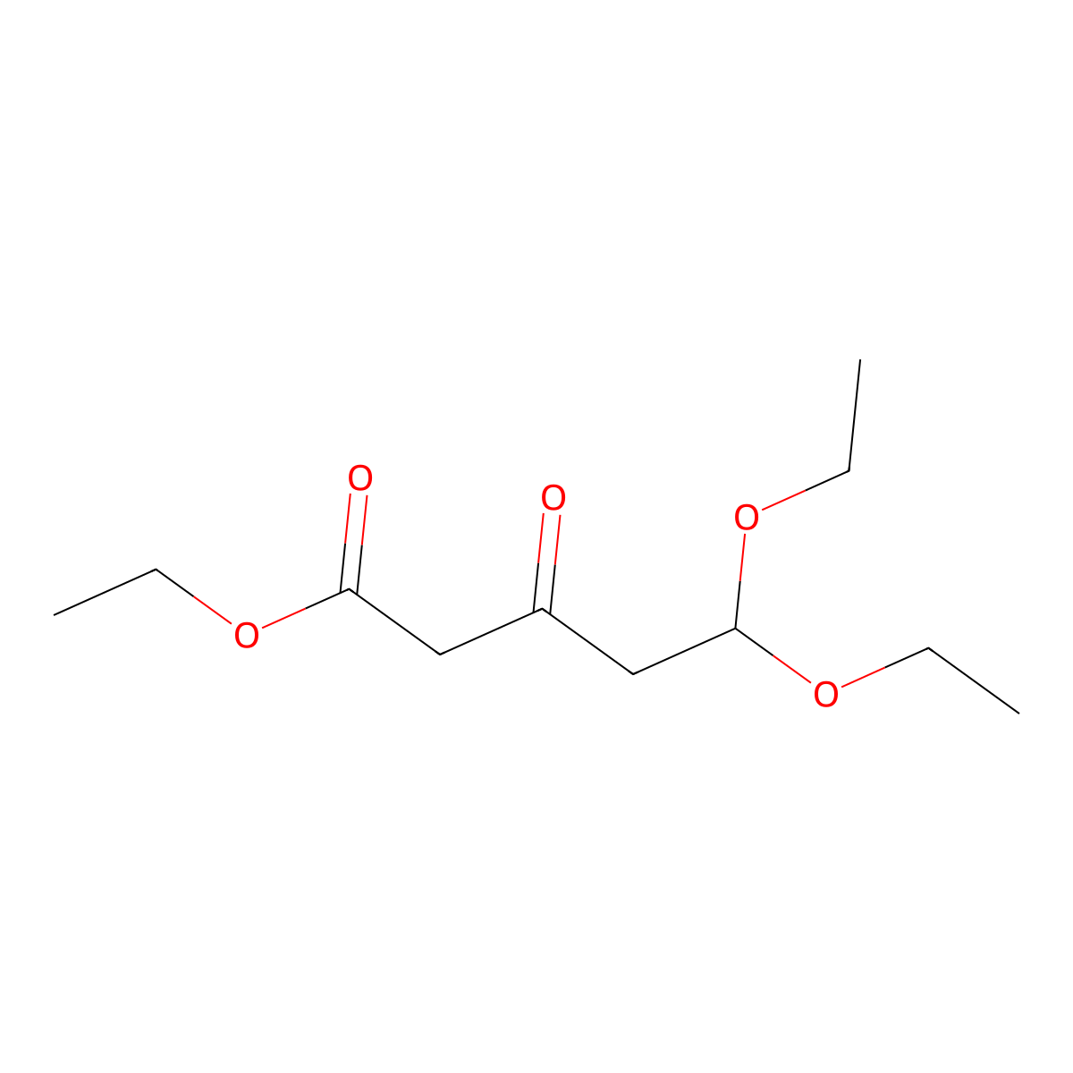 Ethyl 5,5-diethoxy-3-oxopentanoate molecular structure, CAS 83124-88-3