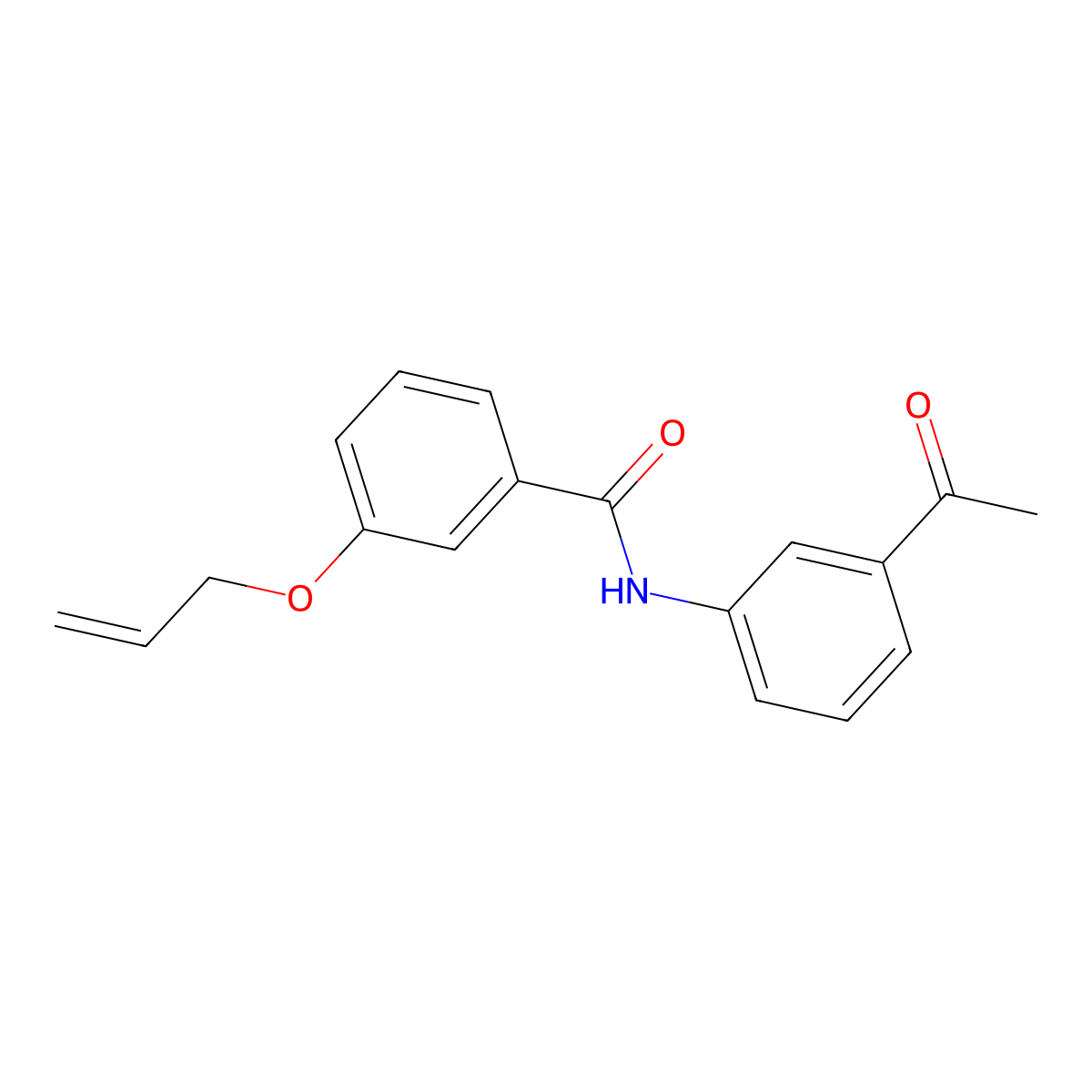 N-(3-acetylphenyl)-3-prop-2-enoxybenzamide molecular structure, CAS 831241-36-2