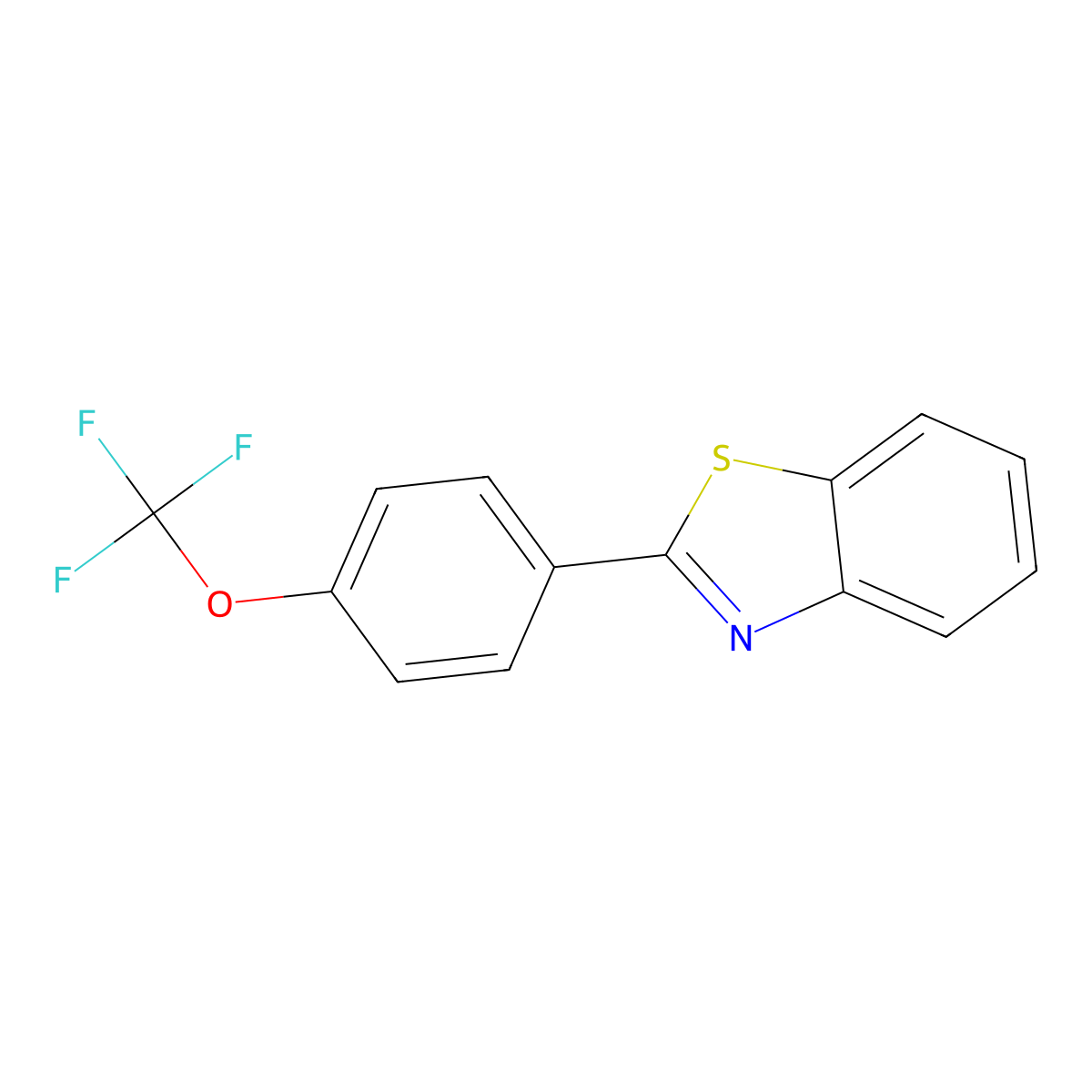 2-(4-Trifluoromethoxy-phenyl)-benzothiazole molecular structure, CAS 831242-63-8